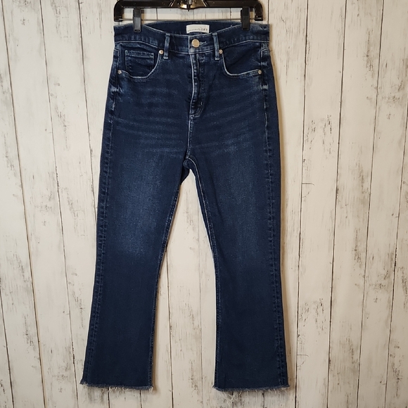 LOFT Denim - 🥳LOFT Dark Blue Hi-Waist Kick Crop Size 6